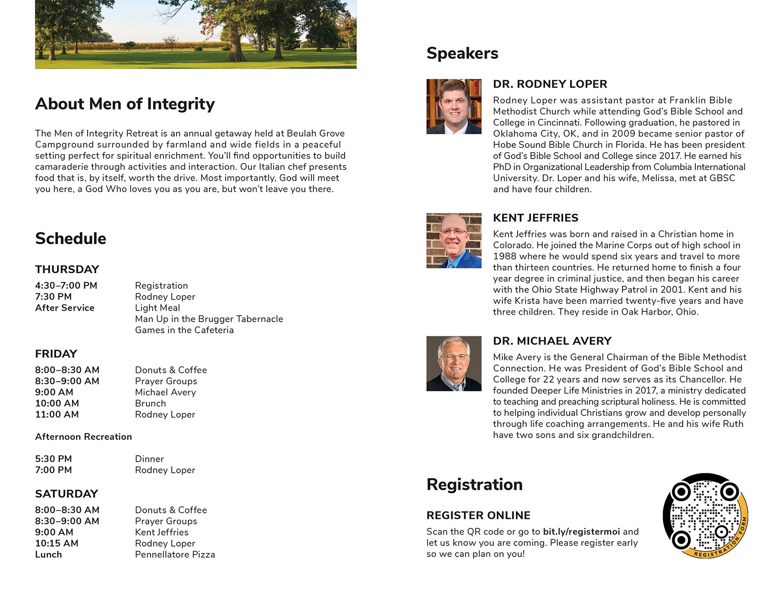 Men of Integrity Brochure 2020 - Page 1
